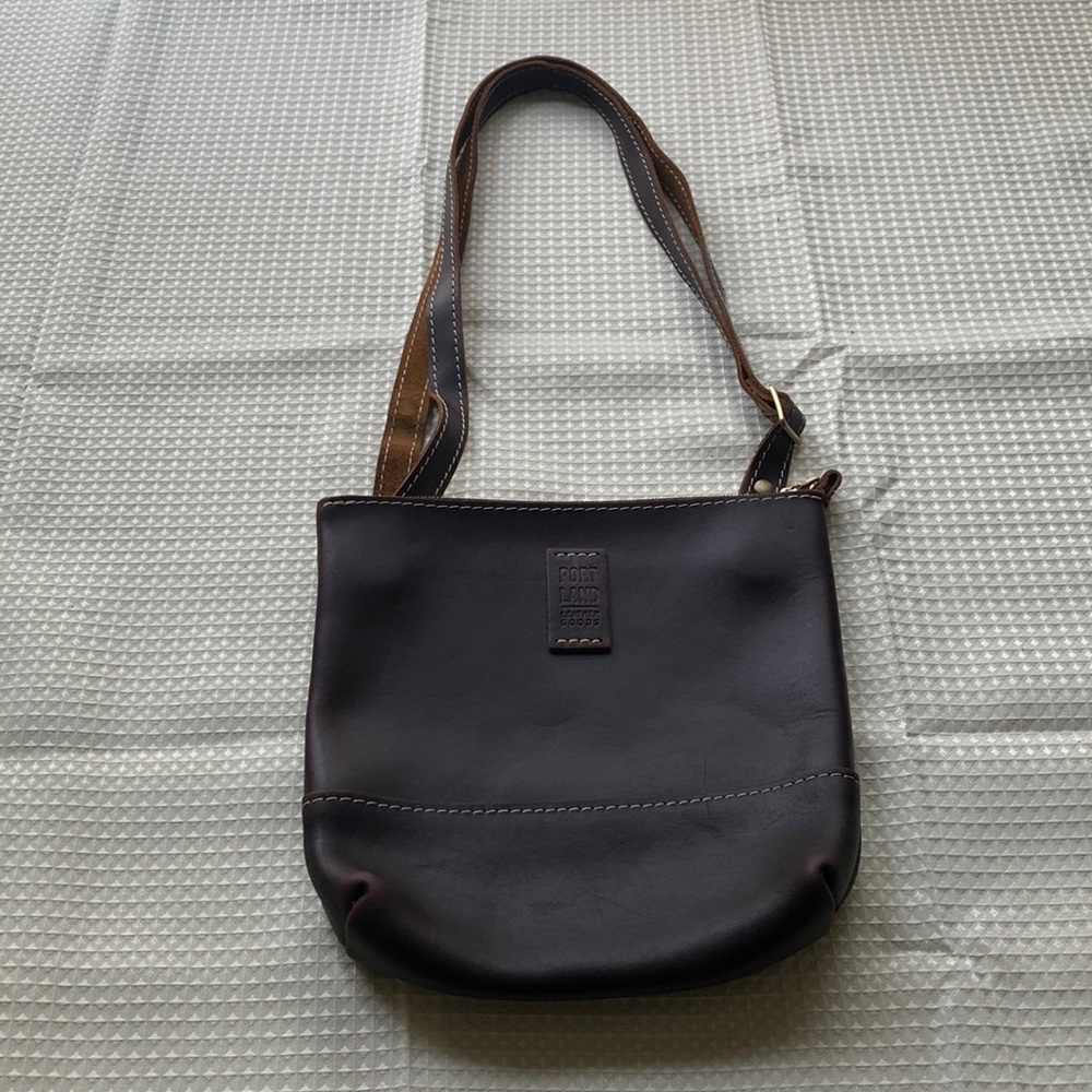 Portland Leather Goods Festival Bag in Grizzly Brown Leather